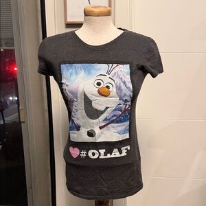 Disney Olaf Graphic Kids T-Shirt - Black